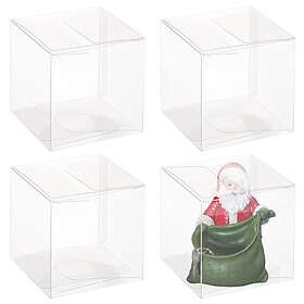 Benecreat  60 St 6 X 6 X 6 Cm Genomskinliga Kub Bröllop Presentlådor 