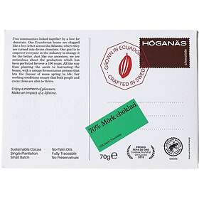 Höganäs Chocolate Mörk Choklad 70% 70g