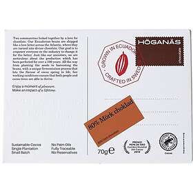 Höganäs Chocolate Mörk Choklad 80% 70g