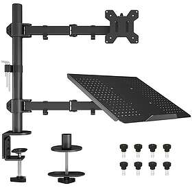 Bontec MDM001B-LT/MN Skärmarms fäste med Laptop bricka för 13-27''