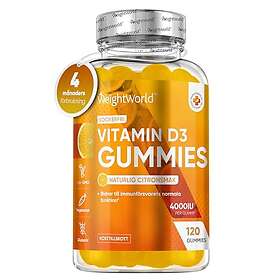 WeightWorld Vitamin D3 Gummies 4000 IE 120 Gummis