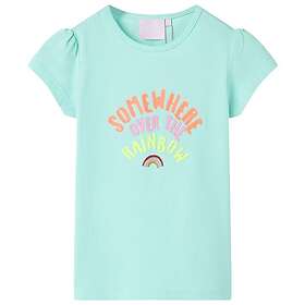 vidaXL T-shirt för barn aquablå 140 10768