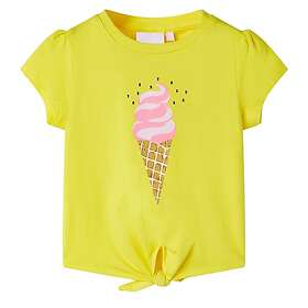 vidaXL T-shirt för barn gul 128 11247