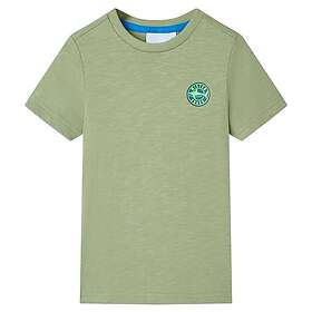 vidaXL T-shirt för barn ljus khaki 116 12341