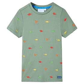 vidaXL T-shirt med korta ärmar för barn khaki 92 11764