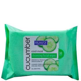 Beauty Formulas Cool Moist Cucumber Cleansing Wipes 30 st