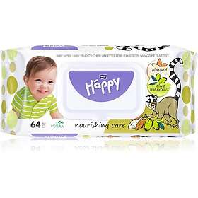 Bella Baby Happy Almond and Olive Leaf extract Våtservetter för barn 64 st. 