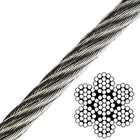 Talamex 7x19 6 Mm Wire Rope Vit 250 m