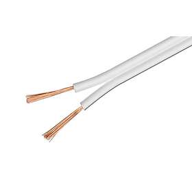 Luxorparts Högtalarkabel 2,5 mm² Vit 25 m