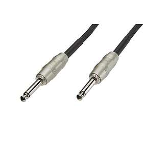Luxorparts Instrumentkabel 6,3 mm 6 m, Svart