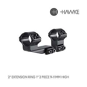 Hawke Reach Forward 1 tum 2 st Ringar 2 tum Ext 9-11mm Hög