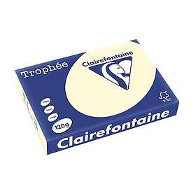 Clairefontaine Trophée A4 120g färgat papper Creme