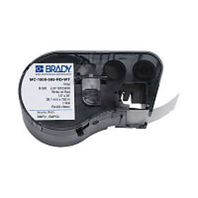 Brady MC-1500-595-RD-WT vinyltejp svart text röd tejp 38,1mm x 7,62m (original)