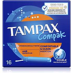 Tampax Compak Super Plus tamponger med applikator 16 st