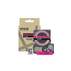 Epson LabelWorks LK-4PBF Svart 12mm fluorescerande