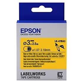 Epson LK-4YBA3 svart text gul tejp 3mm (original)