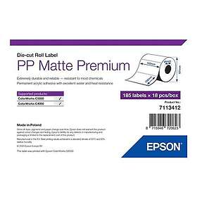 Epson PP MATTE LABEL PREM DIE-CUT ROLL 102X152MM 185 LABELS SUPL