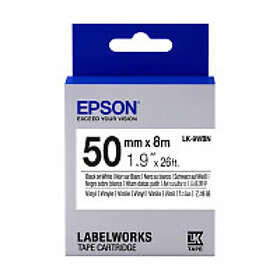 Epson LK-9WBN svart text vit tejp 50mm (original)