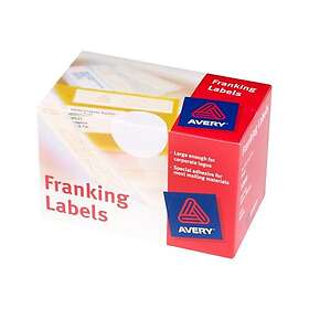 Avery Frankeringsetiketter 140 x 38mm vit FL01 1,000st