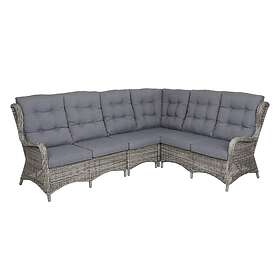 Brafab Rosita soffgrupp Grå med dyna 2st 2-sitsavslut hörn & mitt