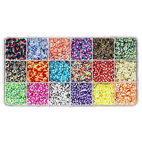 olika Heishi-pärlor i randig & färgglad mix med 18 varianter