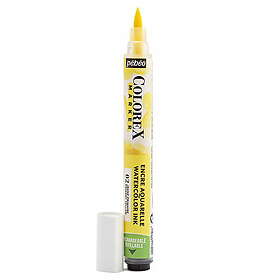 Pebeo Colorex Marker Primary Yellow – marker med akvarellbläck och penselspets