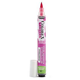 Pebeo Colorex Marker Flourescent Pink – marker med akvarellbläck och penselspets
