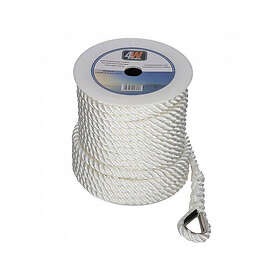 4water 15 M 3 Strands Polyester Rope Beige 10 mm