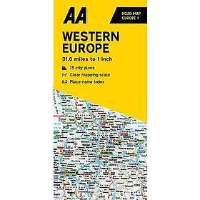 AA Road Map Western Europe