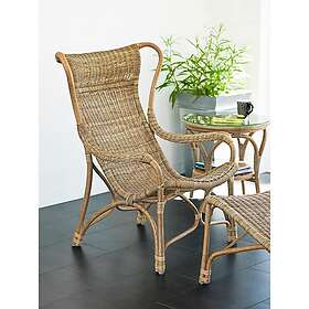 Hillerstorp Loungeset Praktö Fåtölj med Fotpall och Bord Länsstol Ø 50 cm str5576650576645766