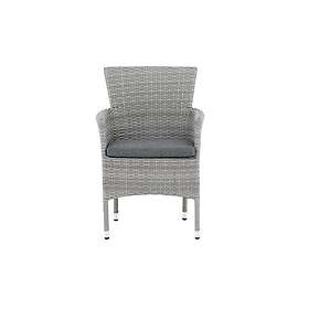 Venture Home Trädgårdsstol Malina Diningchair 2-pack Alumnium Grey Wicker 6011-002