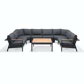 Lifestylegarden Loungegrupp Palau 8-sits set 4: table 100+left 2-seater+right side 43183