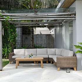 Lifestylegarden Loungegrupp Bahamas Hörn 6-sits set 8: table 140+left 2-seater+right 2-seater+side c 43167