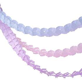 Ginger Ray Pappersgirlanger Pastell Wavy 3-pack