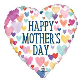Folieballong Hjärta Happy Mothers Day Stor