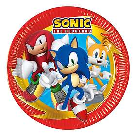 Globos Europe Papperstallrikar Sonic the Hedgehog 8-pack
