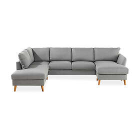 Scandinavian Choice U-soffa Trend 3-sits Soffa m Schäslong V+Divan H Ljusgrå 564747