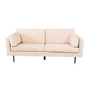 Venture Home 3-sitssoffa Boom Sammet 3 seat Sofa Velvet Creme+Black Legs for GR19265