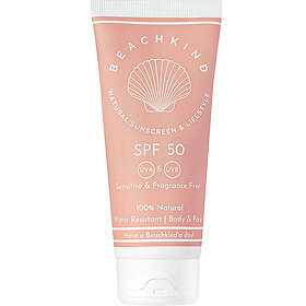 Beachkind Natural Sunscreen Sensitive Fragrance Free SPF 50ml