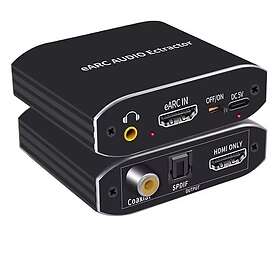 NÖRDIC SGM-236 8K HDMI 2.1 eARC/ARC Extraktor, HDMI eARC/ARC till HDMI 7.1CH Dolby Atmos, Coaxial, S/PDIF, AUX