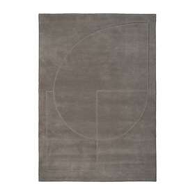 Linie Design Lineal Poem ullmatta Grey, 140x200 cm