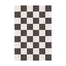 Layered Chess ullmatta Black and white, 140x200 cm