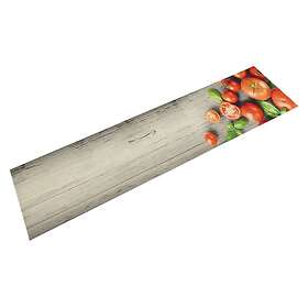 vidaXL Köksmatta maskintvättbar tomater 60x300 cm sammet 4005622