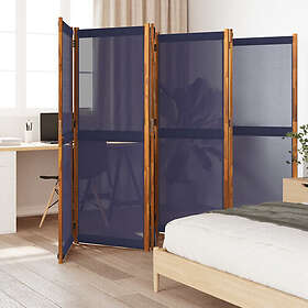 vidaXL Rumsavdelare 6 paneler mörkblå 420x180 cm 4003362