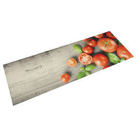 vidaXL Köksmatta maskintvättbar tomater 45x150 cm sammet 4005620