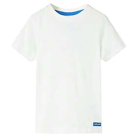 vidaXL T-shirt för barn ecru 104 12395