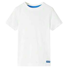vidaXL T-shirt för barn ecru 128 12397