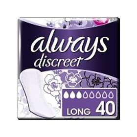 Always Discreet Long inkontinensskydd 40 st