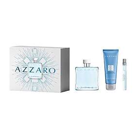 Azzaro Chrome Parfymset (100ml edt, 10ml edt, 75ml Hair and Body Shower Gel)