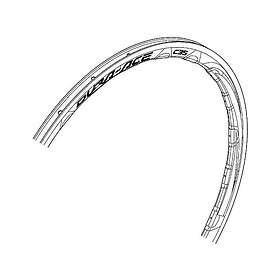 Shimano Dura Ace 9000 C35 Rear Rim Svart 700 28´´ 21H